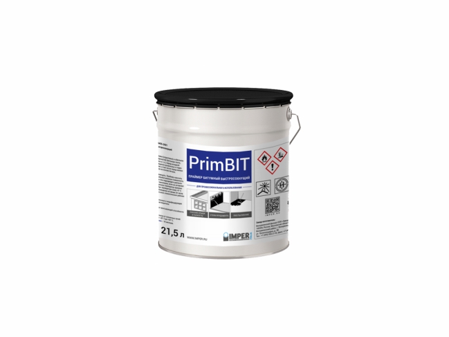 IMPER PrimBIT праймер битумный 16 кг, ведро 21,5л быстросохнущий