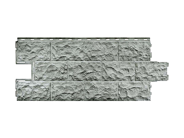FineBer ДАЧНЫЙ фасадная панель Доломит Светло-серый (1,137м*0,471м) 0,450м2 (8шт/уп)