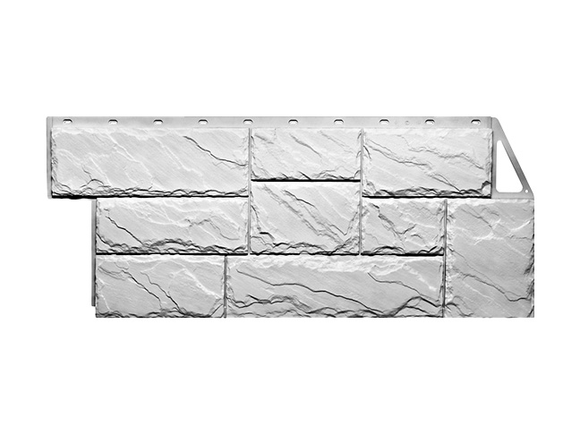 FineBer фасад. панель Камень Крупный Мелованный белый (1,080м*0,452м) 0,42м2