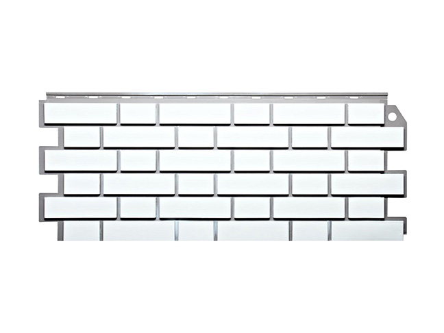 FineBer ДАЧНЫЙ фасадная панель Кирпич Клинкерный Белый (1,130м*0,463м) 0,460м2