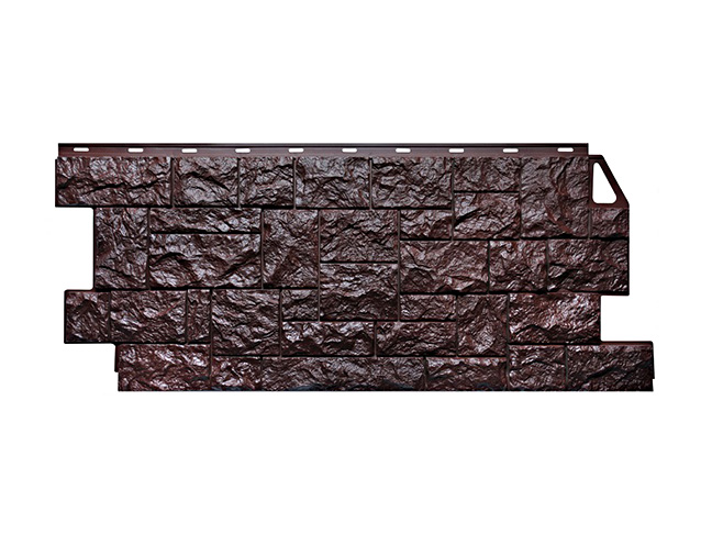 FineBer фасадная панель Камень Дикий Коричневый (1,117м*0,463м) 0,440м2