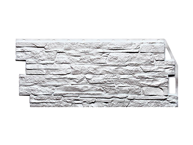 FineBer Фасадная панель Скала Мелованный белый (1,094м*0,459м)